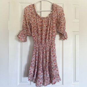 Floral Sundress with Puff Sleeves
